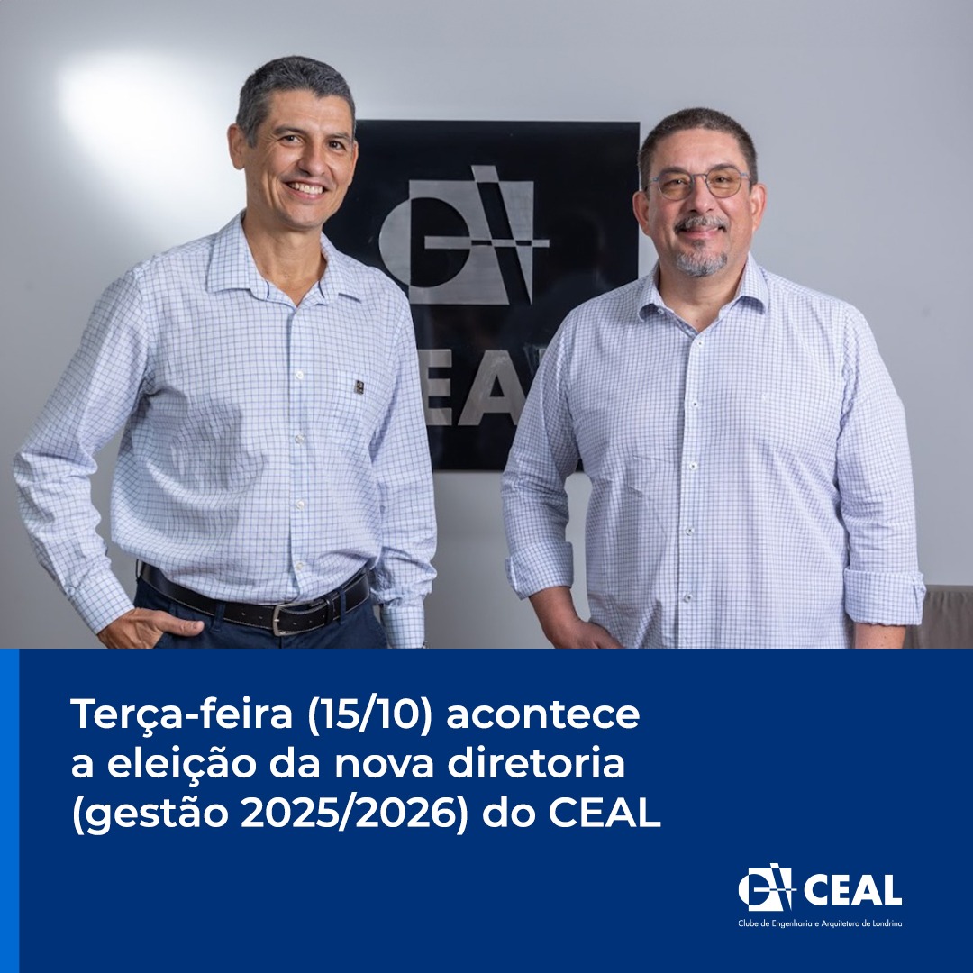 Hoje, acontece a eleição da   nova diretoria do CEAL para gestão 2025/2026